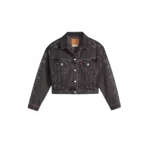 LEVIS® SHRUNKEN 9Os NO PLEAT JACKET DENIM ΜΠΟΥΦΑΝ ΓΥΝΑΙΚΕΙΟ BLACK DENIM