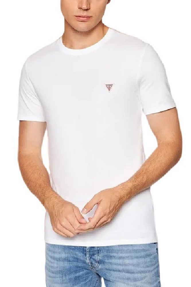 GUESS CN SS CORE TEE T-SHIRT  ΑΝΔΡΙΚΟ WHITE