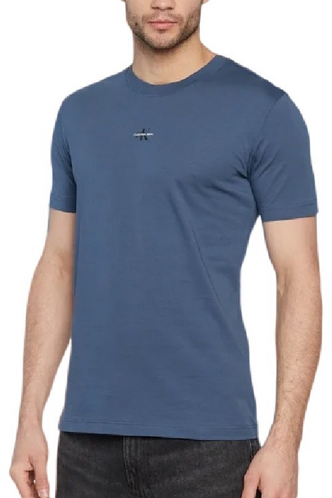 CALVIN KLEIN  JEANS MICRO MONOLOGO TEE TSHIRT ΑΝΔΡΙΚΟ BLUE