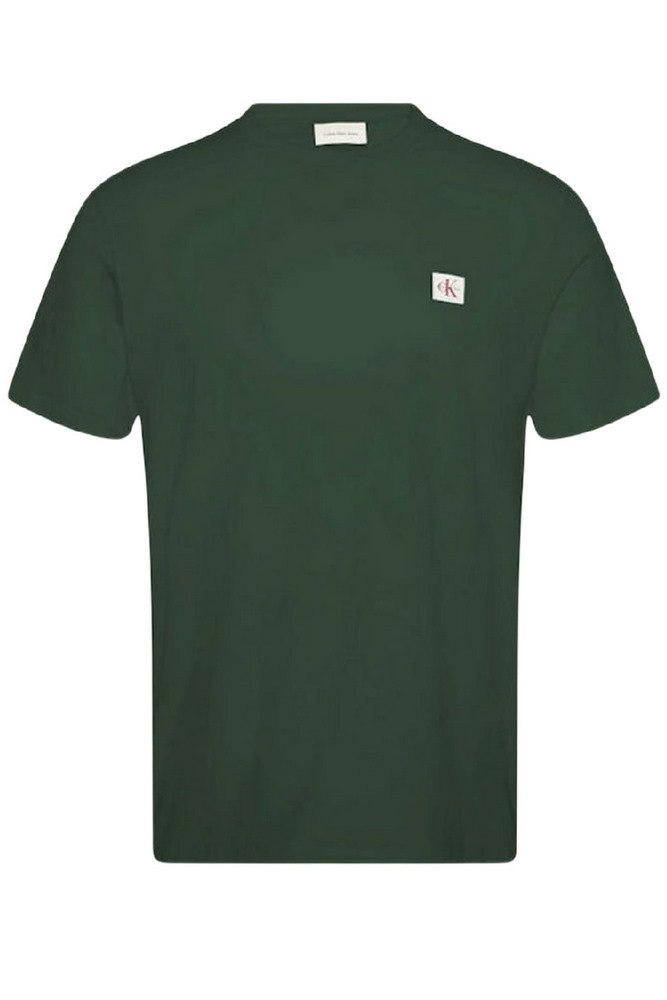 CALVIN KLEIN JEANS BADGE 30S JERSEY CLASSIC T-SHIRT ΜΠΛΟΥΖΑ ΑΝΔΡΙΚΗ GREEN