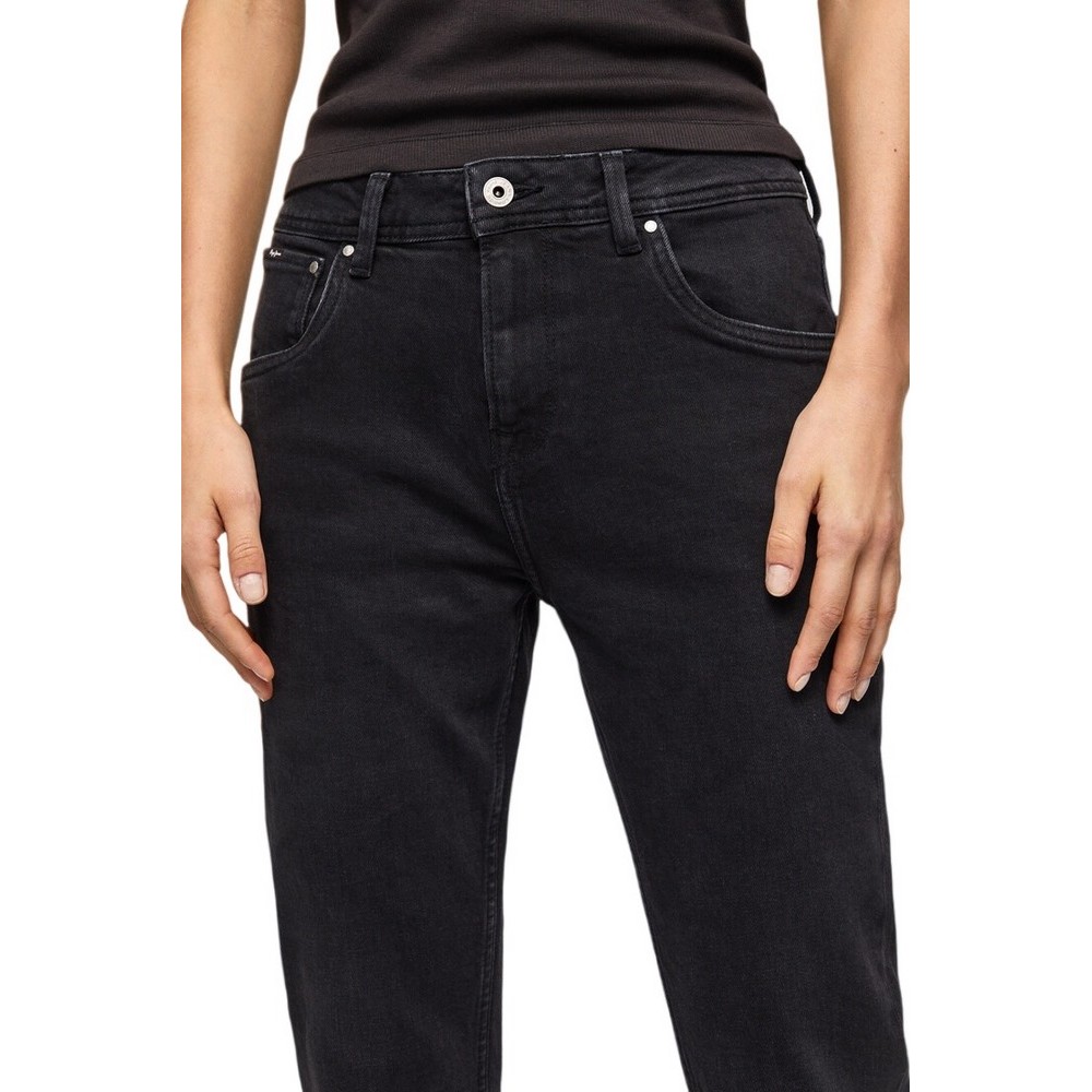 PEPE JEANS LONDON NOS VIOLET RE ΠΑΝΤΕΛΟΝΙ ΓΥΝΑΙΚΕΙΟ BLACK DENIM