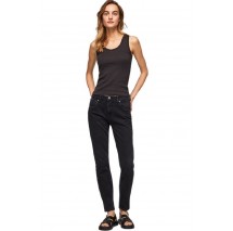 PEPE JEANS LONDON NOS VIOLET RE ΠΑΝΤΕΛΟΝΙ ΓΥΝΑΙΚΕΙΟ BLACK DENIM