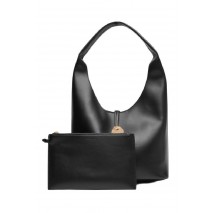 CALVIN KLEIN STN LCK SLCHY SMLL S ΤΣΑΝΤΑ ΓΥΝΑΙΚΕΙΑ BLACK
