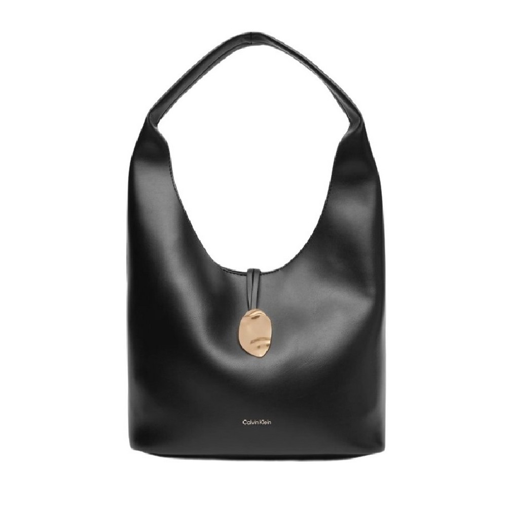 CALVIN KLEIN STN LCK SLCHY SMLL S ΤΣΑΝΤΑ ΓΥΝΑΙΚΕΙΑ BLACK