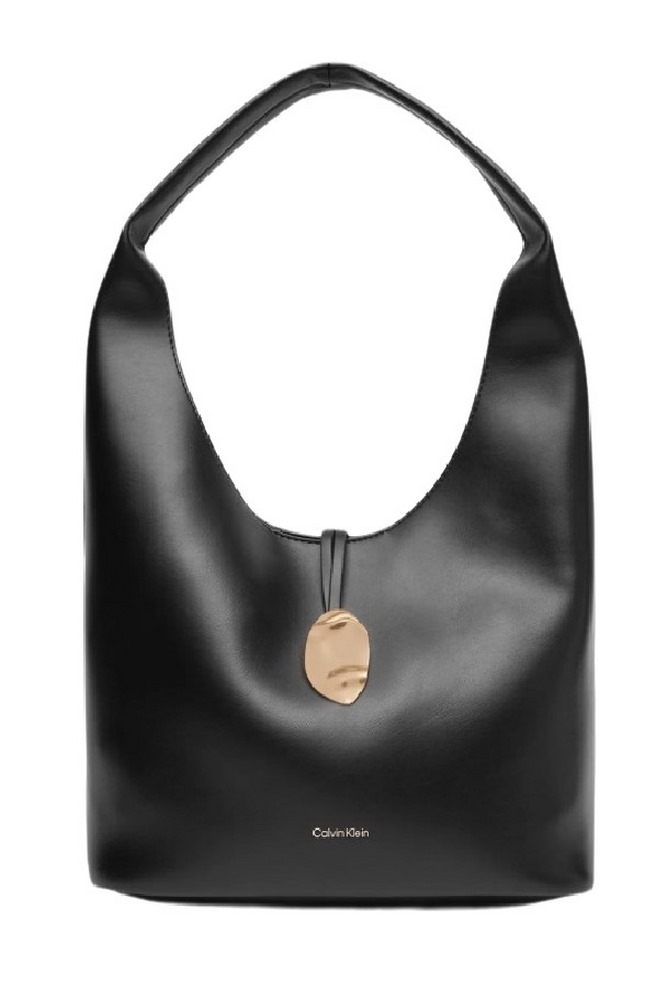 CALVIN KLEIN STN LCK SLCHY SMLL S ΤΣΑΝΤΑ ΓΥΝΑΙΚΕΙΑ BLACK