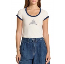 CALVIN KLEIN JEANS PM C GRPHC SCP NK T-SHIRT ΜΠΛΟΥΖΑ ΓΥΝΑΙΚΕΙΑ OFF WHITE