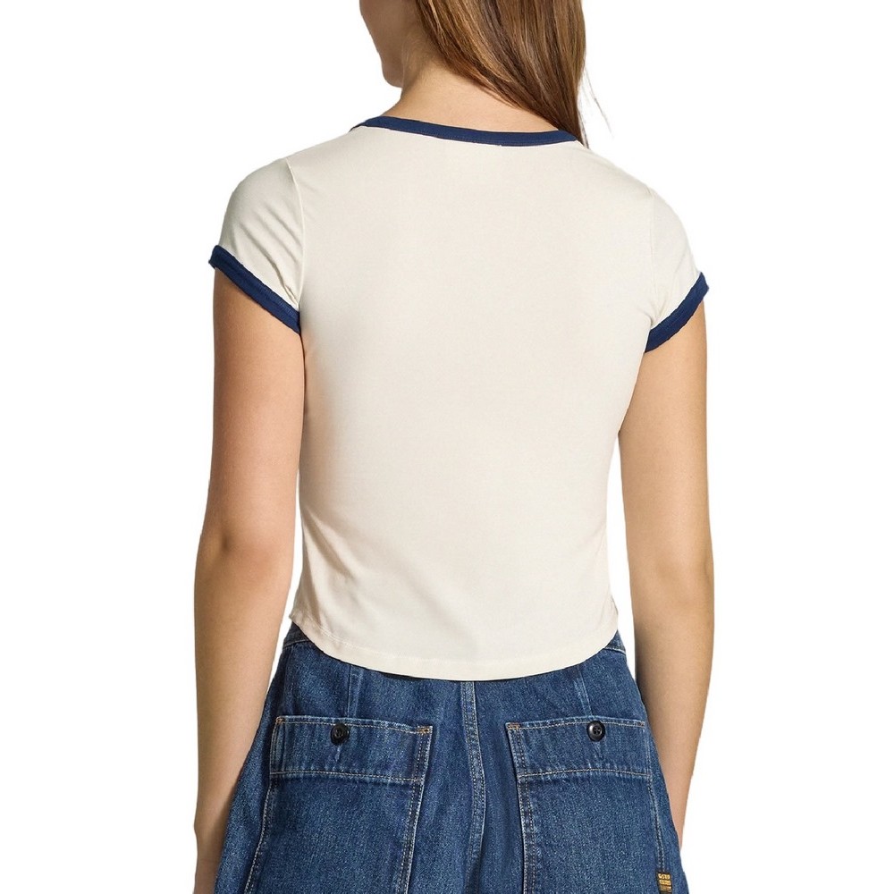CALVIN KLEIN JEANS PM C GRPHC SCP NK T-SHIRT ΜΠΛΟΥΖΑ ΓΥΝΑΙΚΕΙΑ OFF WHITE