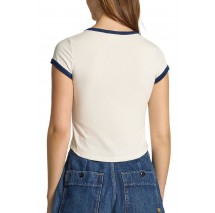 CALVIN KLEIN JEANS PM C GRPHC SCP NK T-SHIRT ΜΠΛΟΥΖΑ ΓΥΝΑΙΚΕΙΑ OFF WHITE