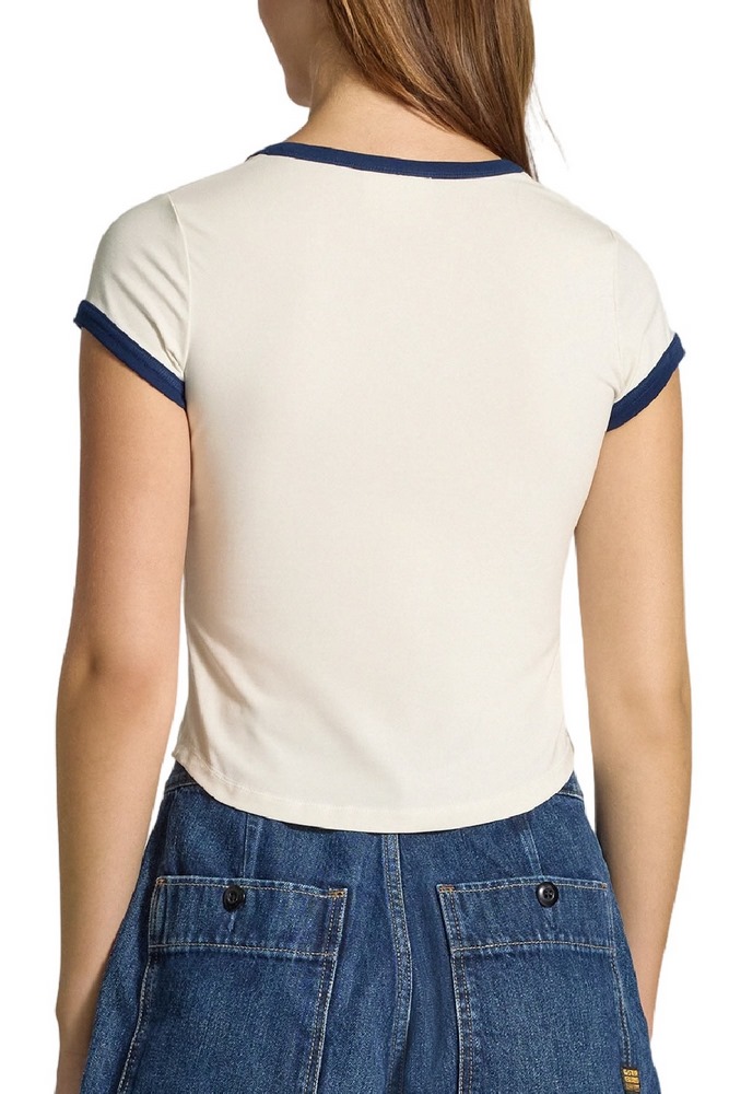 CALVIN KLEIN JEANS PM C GRPHC SCP NK T-SHIRT ΜΠΛΟΥΖΑ ΓΥΝΑΙΚΕΙΑ OFF WHITE