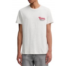 TOMMY JEANS SLIM FONT PLAY TEE T-SHIRT ΜΠΛΟΥΖΑ ΑΝΔΡΙΚΗ GREY