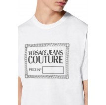 VERSACE JEANS COUTURE PIECE T-SHIRT ΜΠΛΟΥΖΑ ΑΝΔΡΙΚΗ WHITE