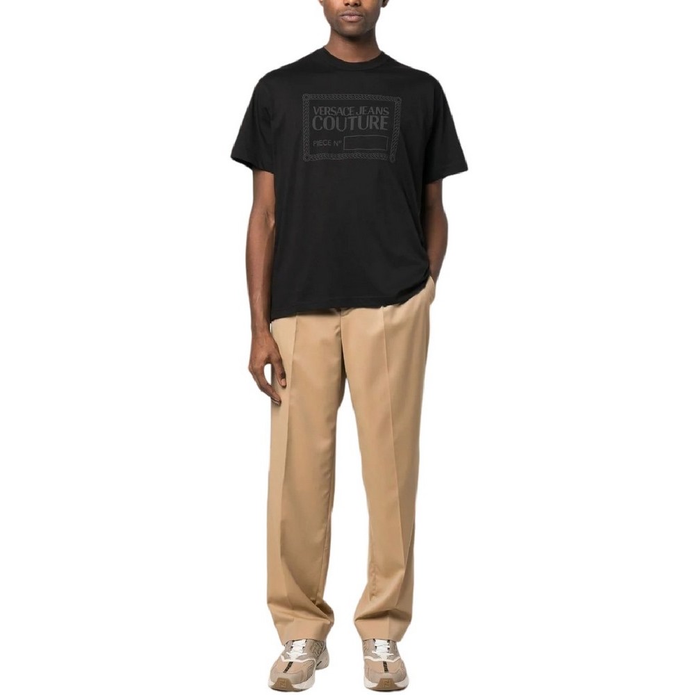 VERSACE JEANS COUTURE PIECE T-SHIRT ΜΠΛΟΥΖΑ ΑΝΔΡΙΚΗ BLACK