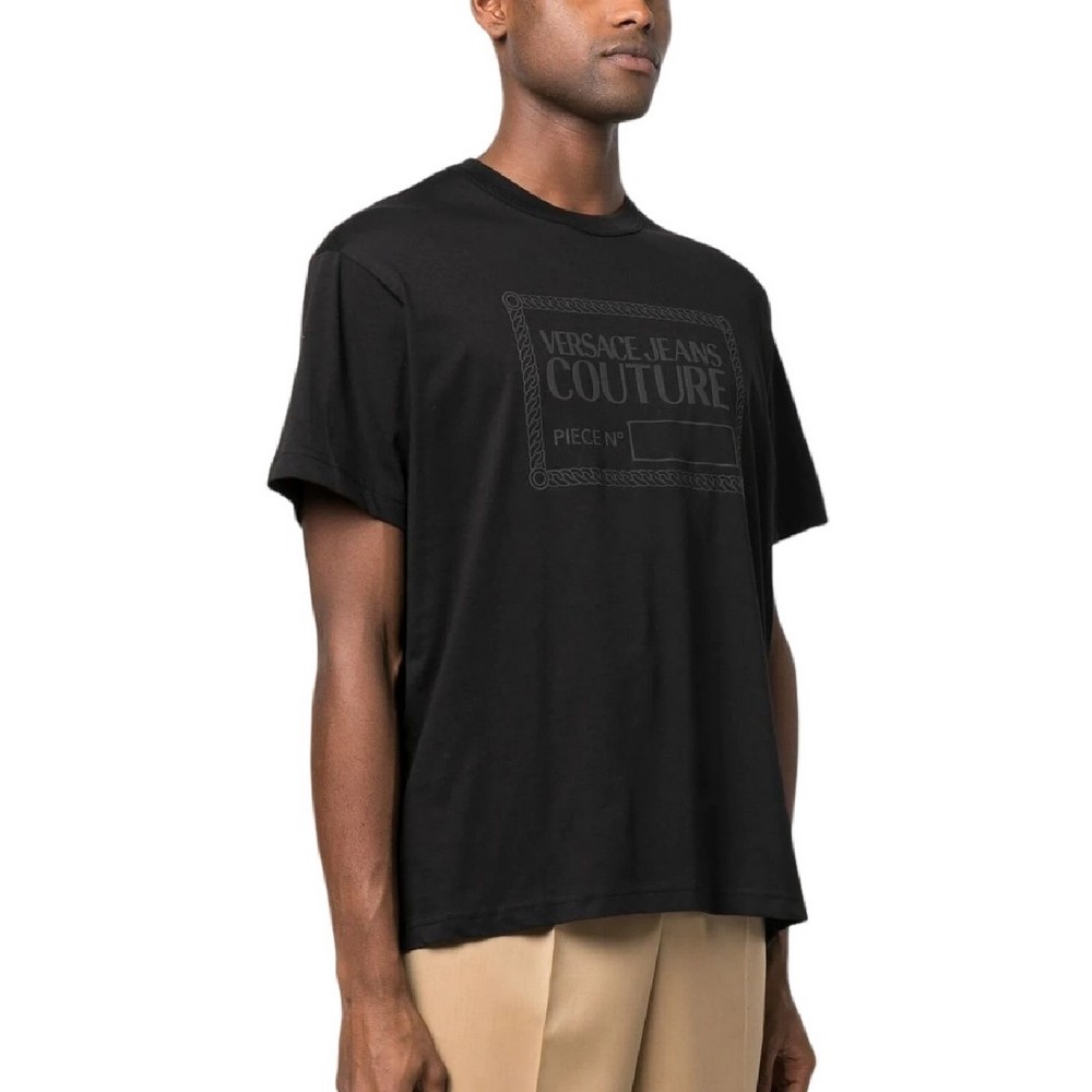 VERSACE JEANS COUTURE PIECE T-SHIRT ΜΠΛΟΥΖΑ ΑΝΔΡΙΚΗ BLACK