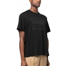 VERSACE JEANS COUTURE PIECE T-SHIRT ΜΠΛΟΥΖΑ ΑΝΔΡΙΚΗ BLACK