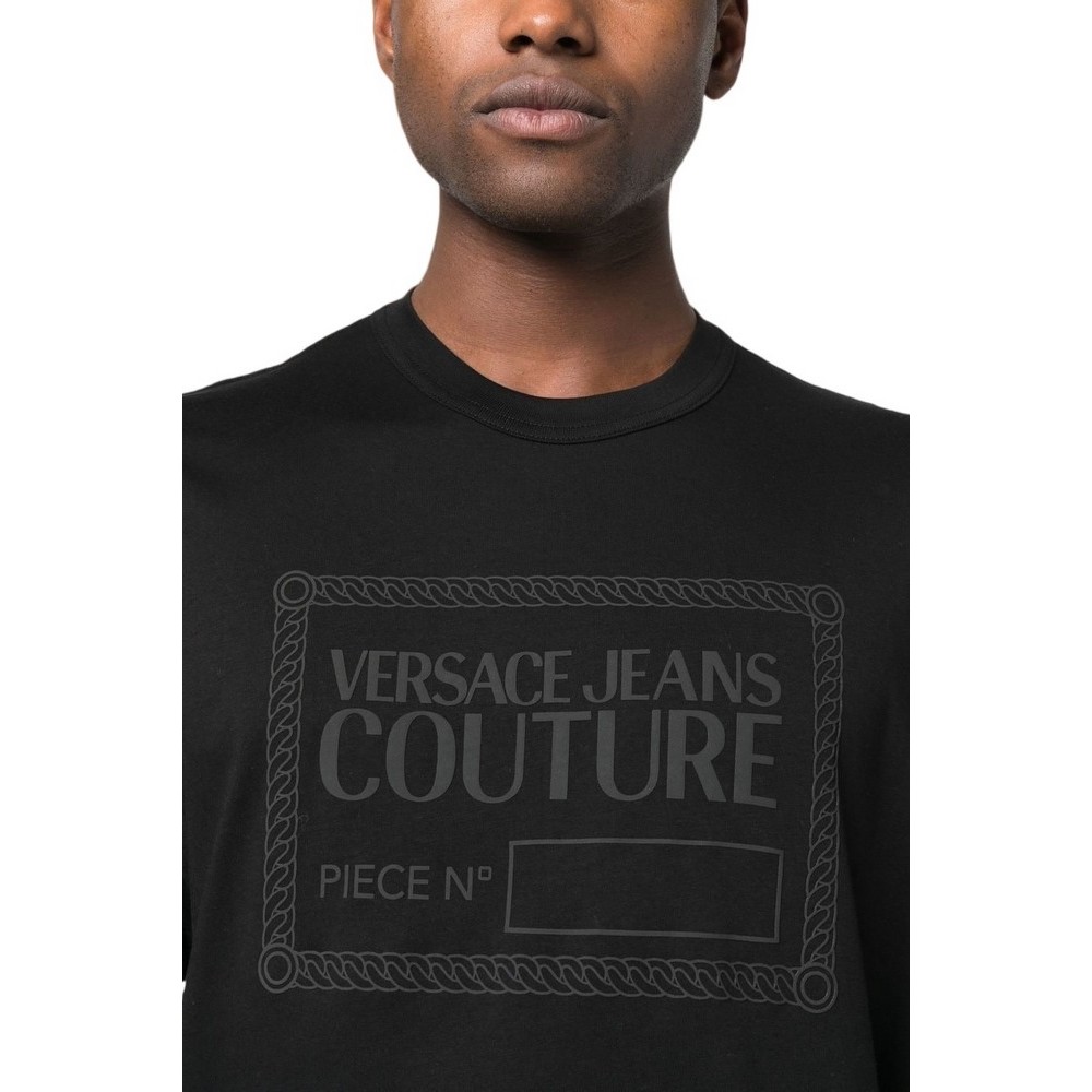 VERSACE JEANS COUTURE PIECE T-SHIRT ΜΠΛΟΥΖΑ ΑΝΔΡΙΚΗ BLACK