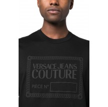 VERSACE JEANS COUTURE PIECE T-SHIRT ΜΠΛΟΥΖΑ ΑΝΔΡΙΚΗ BLACK