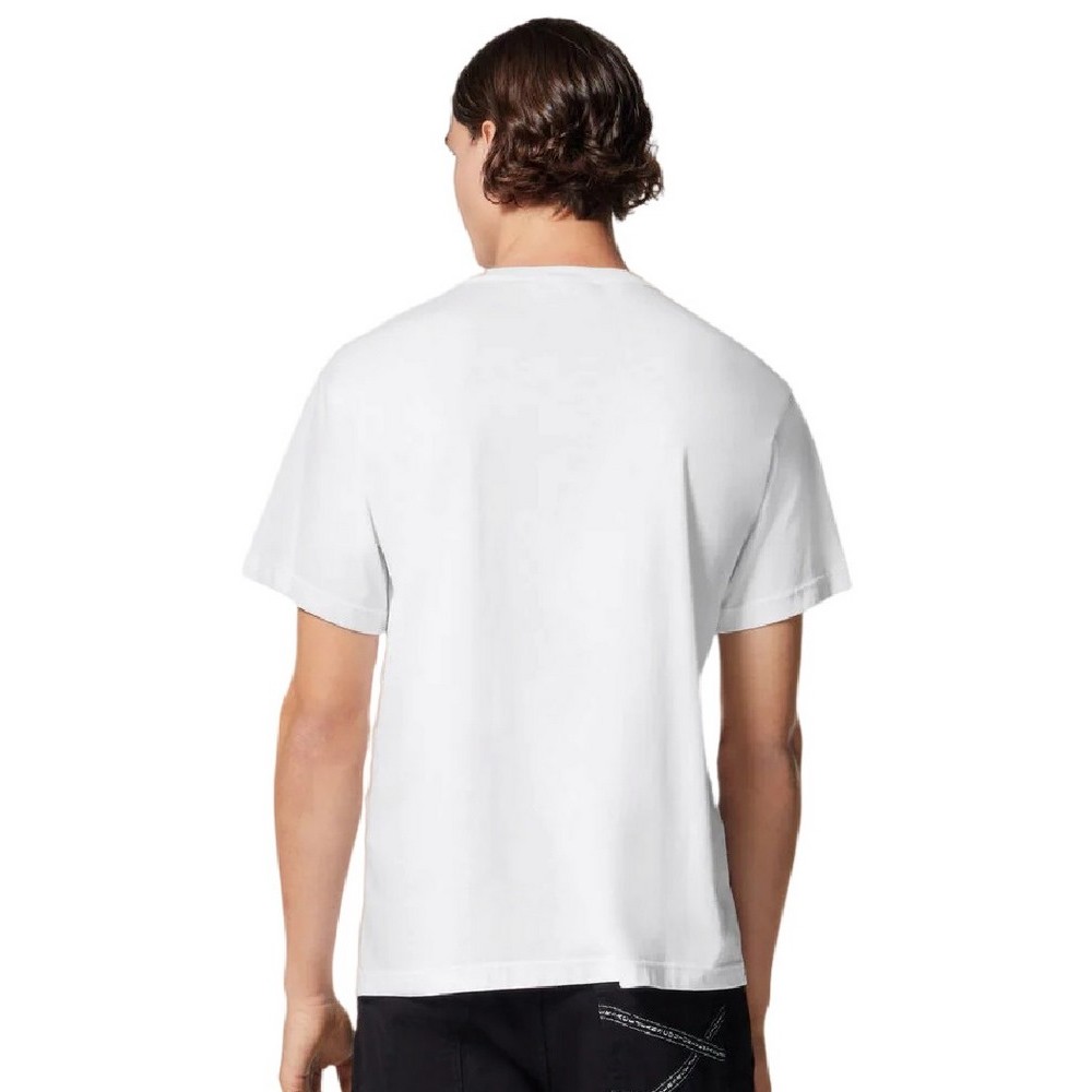 VERSACE JEANS COUTURE PIECE T-SHIRT ΜΠΛΟΥΖΑ ΑΝΔΡΙΚΗ WHITE