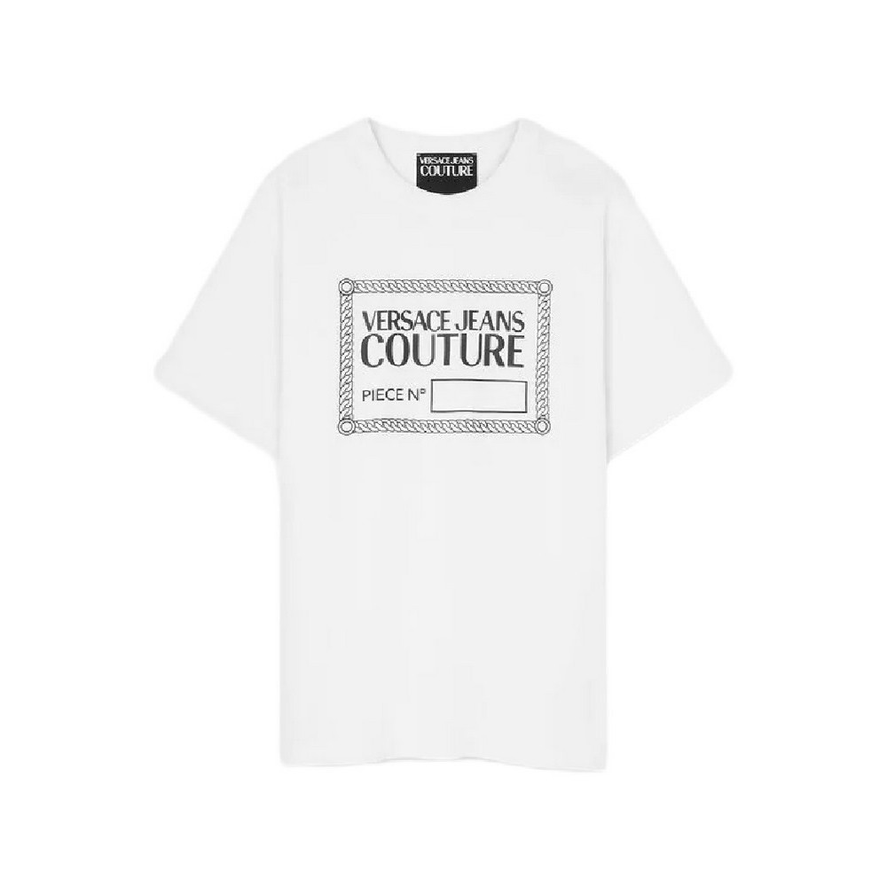 VERSACE JEANS COUTURE PIECE T-SHIRT ΜΠΛΟΥΖΑ ΑΝΔΡΙΚΗ WHITE