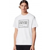 VERSACE JEANS COUTURE PIECE T-SHIRT ΜΠΛΟΥΖΑ ΑΝΔΡΙΚΗ WHITE