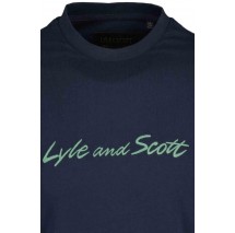 LYLE AND SCOTT VINTAGE SCRIPT EMBROIDERY T-SHIRT ΜΠΛΟΥΖΑ ΑΝΔΡΙΚΟ NAVY