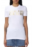 VERSACE JEANS COUTURE  STRETCH T-SHIRT ΓΥΝΑΙΚΕΙΟ WHITE