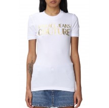 VERSACE JEANS COUTURE  STRETCH T-SHIRT ΓΥΝΑΙΚΕΙΟ WHITE