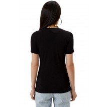 VERSACE JEANS COUTURE  STRETCH T-SHIRT ΓΥΝΑΙΚΕΙΟ BLACK