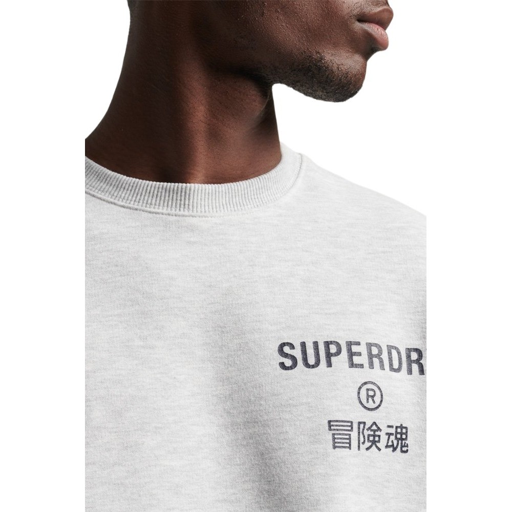 ΜΠΛΟΥΖΑ ΦΟΥΤΕΡ D1 VINTAGE CORP LOGO MARL CREW ΑΝΔΡΙΚΗ SUPERDRY GREY