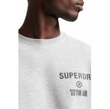 ΜΠΛΟΥΖΑ ΦΟΥΤΕΡ D1 VINTAGE CORP LOGO MARL CREW ΑΝΔΡΙΚΗ SUPERDRY GREY