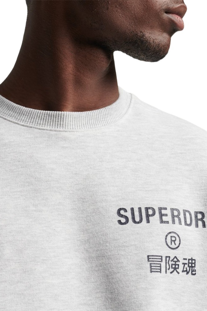 ΜΠΛΟΥΖΑ ΦΟΥΤΕΡ D1 VINTAGE CORP LOGO MARL CREW ΑΝΔΡΙΚΗ SUPERDRY GREY