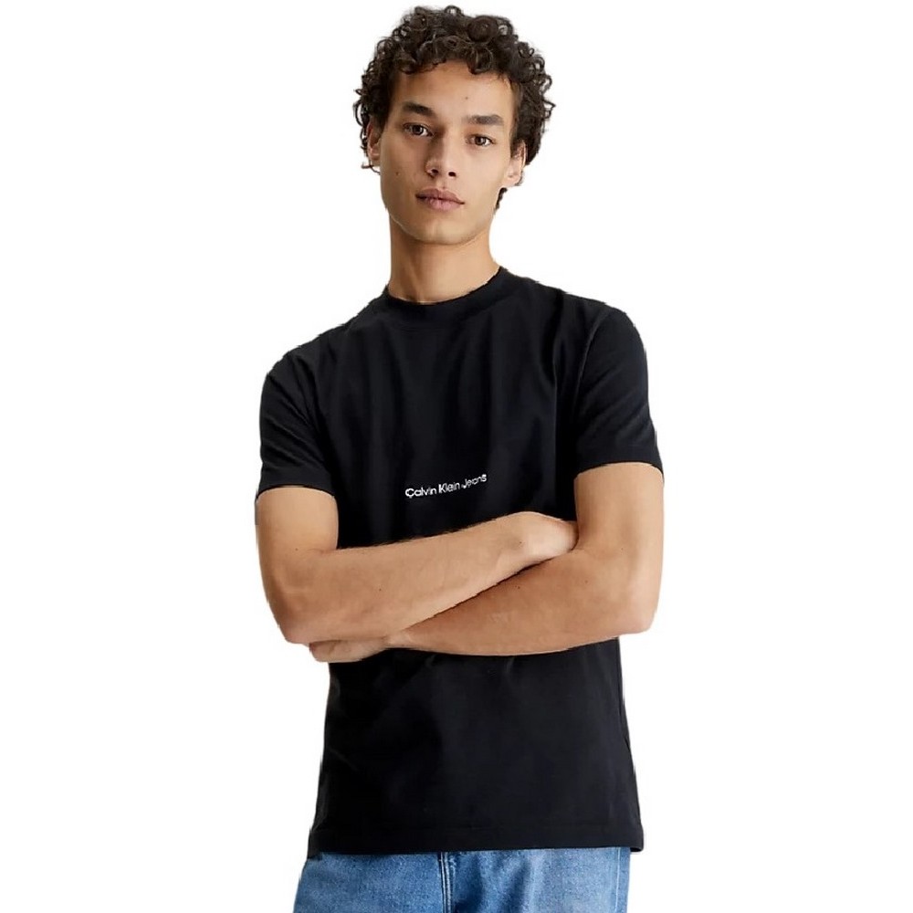 CALVIN KLEIN JEANS INSTITUTIONAL TEE T-SHIRT ΑΝΔΡΙΚΟ BLACK