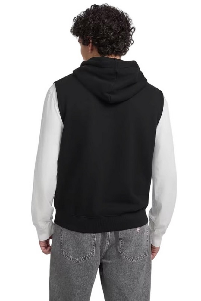 GUESS JEANS ZIP REG HOOD ΦΟΥΤΕΡ ΜΠΛΟΥΖΑ ΑΝΔΡΙΚΗ BLACK