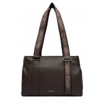 CALVIN KLEIN WEBBING ADJ STRAP TOTE ΤΣΑΝΤΑ ΓΥΝΑΙΚΕΙΑ BROWN