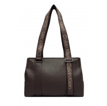 CALVIN KLEIN WEBBING ADJ STRAP TOTE ΤΣΑΝΤΑ ΓΥΝΑΙΚΕΙΑ BROWN