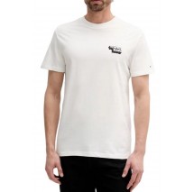 TOMMY JEANS SLIM STACK LOGO TEE EXT T-SHIRT ΜΠΛΟΥΖΑ ΑΝΔΡΙΚΗ OFF WHITE