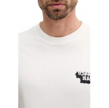 TOMMY JEANS SLIM STACK LOGO TEE EXT T-SHIRT ΜΠΛΟΥΖΑ ΑΝΔΡΙΚΗ OFF WHITE