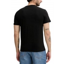 TOMMY JEANS SLIM STACK LOGO TEE EXT T-SHIRT ΜΠΛΟΥΖΑ ΑΝΔΡΙΚΗ BLACK