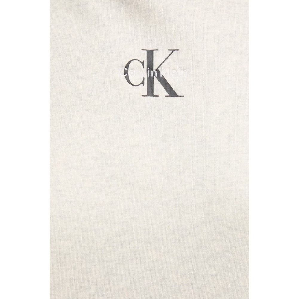 CALVIN KLEIN JEANSLS MONOLOGO PREMIUM TERRY HOODIE ΦΟΡΕΜΑ ΦΟΥΤΕΡ ΓΥΝΑΙΚΕΙΟ ECRU