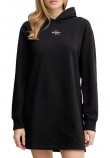 CALVIN KLEIN JEANSLS MONOLOGO PREMIUM TERRY HOODIE ΦΟΡΕΜΑ ΦΟΥΤΕΡ ΓΥΝΑΙΚΕΙΟ BLACK
