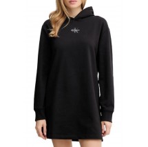 CALVIN KLEIN JEANSLS MONOLOGO PREMIUM TERRY HOODIE ΦΟΡΕΜΑ ΦΟΥΤΕΡ ΓΥΝΑΙΚΕΙΟ BLACK
