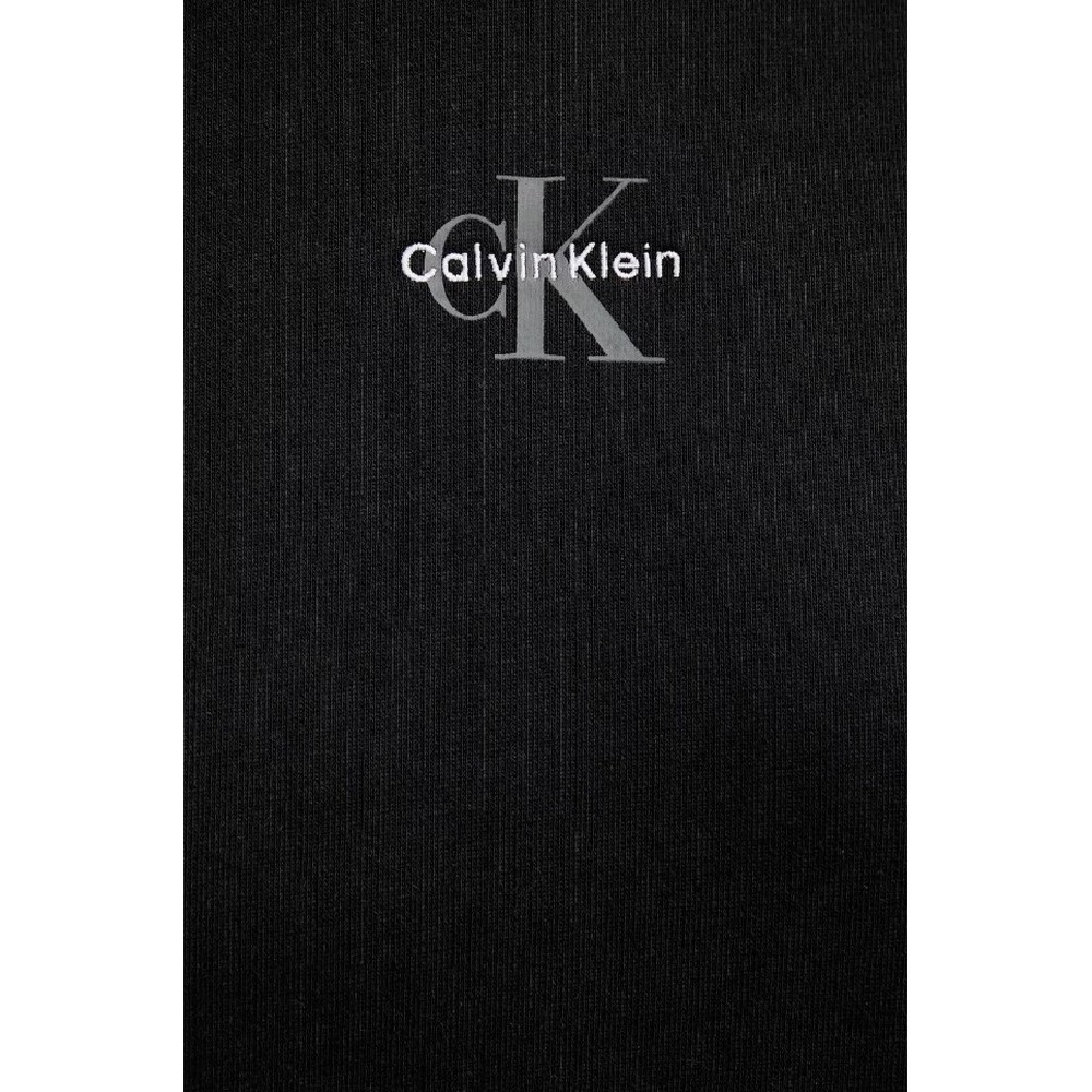 CALVIN KLEIN JEANSLS MONOLOGO PREMIUM TERRY HOODIE ΦΟΡΕΜΑ ΦΟΥΤΕΡ ΓΥΝΑΙΚΕΙΟ BLACK