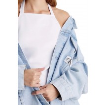 CALVIN KLEIN JEANS EXTREME OVERSIZE DENIM JACKET ΜΠΟΥΦΑΝ ΓΥΝΑΙΚΕΙΟ DENIM LIGHT