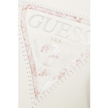 GUESS SS VN PYTHON TRIANGLE TEE T-SHIRT ΜΠΛΟΥΖΑ ΓΥΝΑΙΚΕΙΑ OFF WHITE