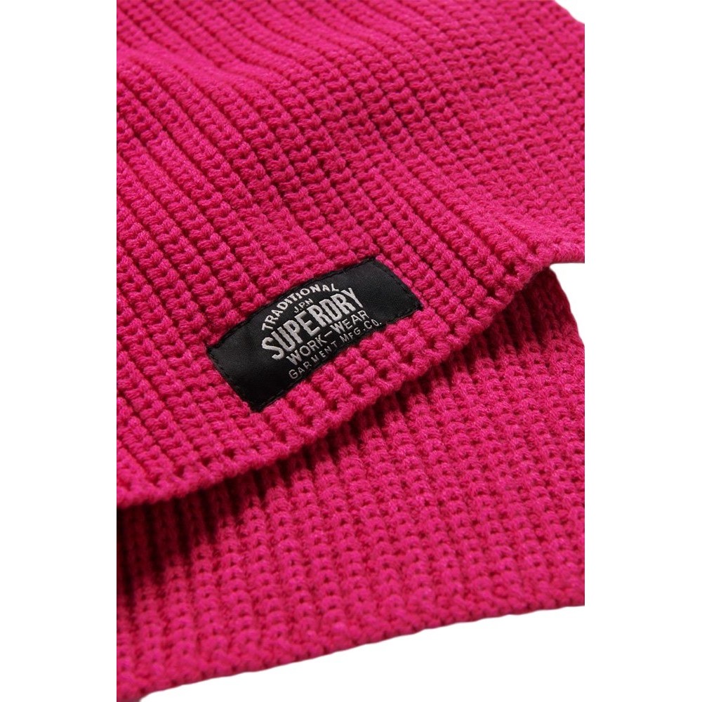 SUPERDRY D3 SDRY CLASSIC KNITTED SCARF UNISEX ΚΑΣΚΟΛ ΓΥΝΑΙΚΕΙΟ PINK