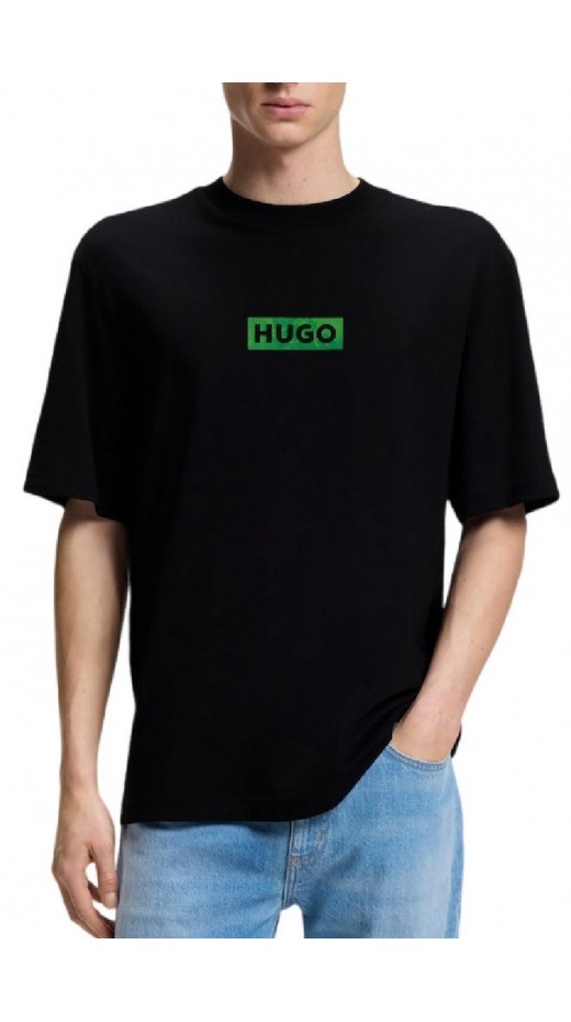 HUGO BOSS JERSEY NUFOTEE T-SHIRT ΜΠΛΟΥΖΑ ΑΝΔΡΙΚΗ BLACK