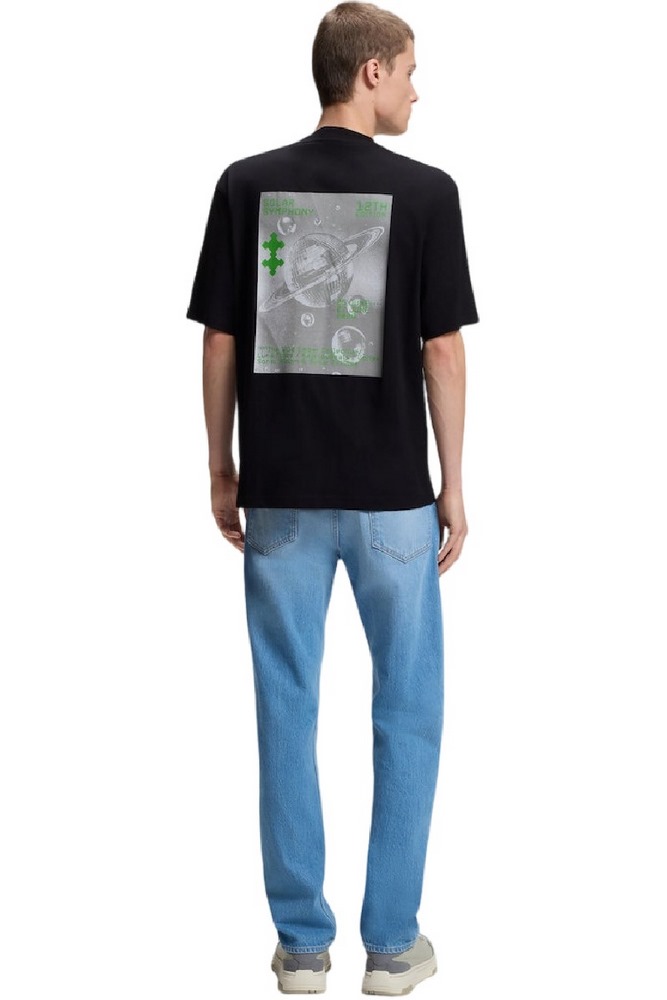 HUGO BOSS JERSEY NUFOTEE T-SHIRT ΜΠΛΟΥΖΑ ΑΝΔΡΙΚΗ BLACK