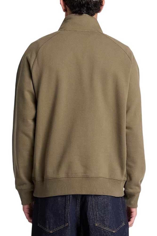 TIMBERLAND TREE EMBROIDERED LOGO 1/4 ZIP LB SWEATSHIRT ΜΠΛΟΥΖΑ ΦΟΥΤΕΡ ΑΝΔΡΙΚΗ OLIVE