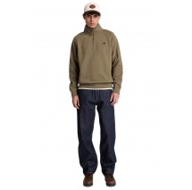 TIMBERLAND TREE EMBROIDERED LOGO 1/4 ZIP LB SWEATSHIRT ΜΠΛΟΥΖΑ ΦΟΥΤΕΡ ΑΝΔΡΙΚΗ OLIVE