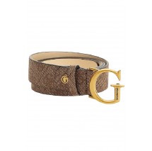 GUESS GINEVRA LOGO ADJUSTABLE BELT ΖΩΝΗ ΓΥΝΑΙΚΕΙΑ BEIGE