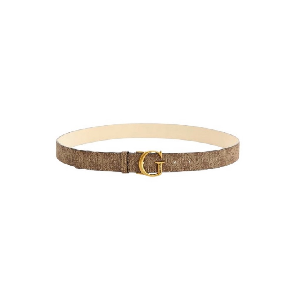 GUESS GINEVRA LOGO ADJUSTABLE BELT ΖΩΝΗ ΓΥΝΑΙΚΕΙΑ BEIGE